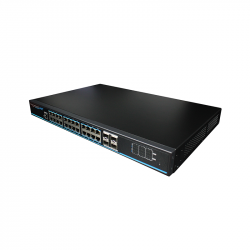 UTEPO 24 Port Gigabit Managed PoE + 4 Gb SFP Uplink Switch