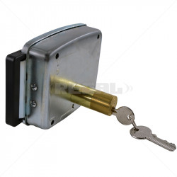 CISA Electric Rim Gate Lock Inward Open LHS with Push Button 12VAC