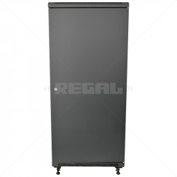 27U 600 + 800 Floor standing Cabinet incl Fans and Power Black