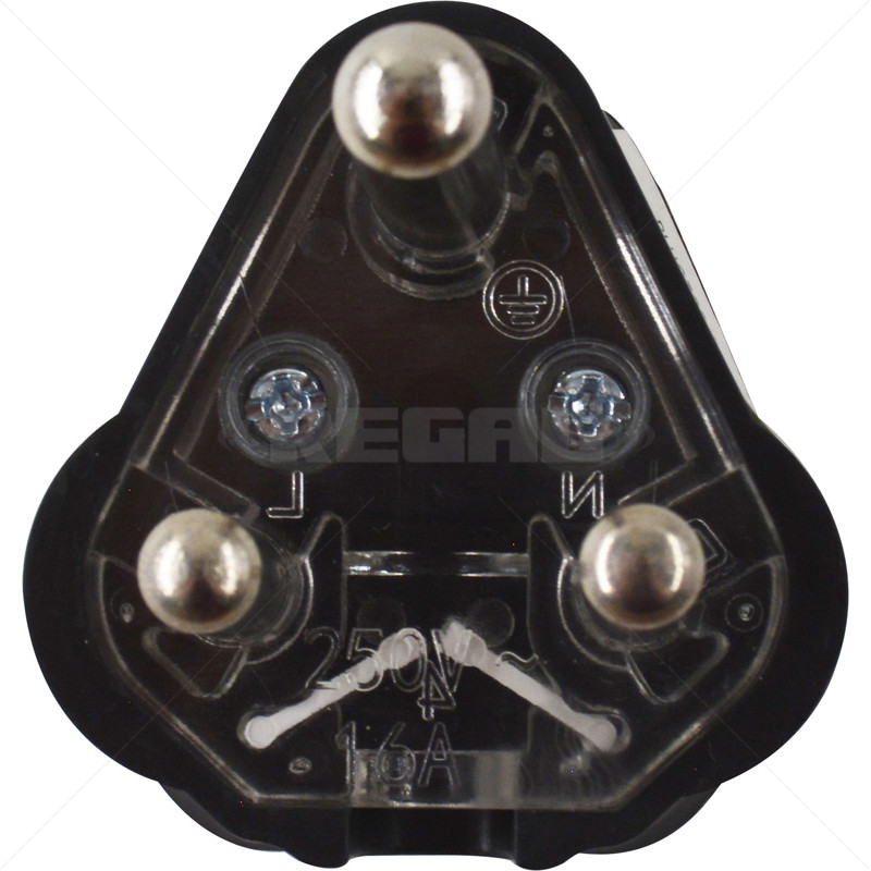 Plug Top - 15A Rubber Black