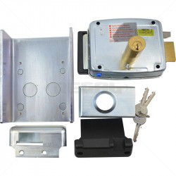 CISA Electric Rim Gate Lock Outward Open LHS no Push Button 12VAC