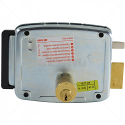 CISA Electric Rim Gate Lock Outward Open LHS with Push Button 12VAC