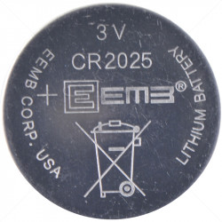 BATT - Lithium 3V CR2025 20mm