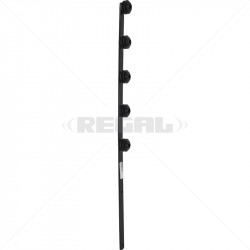 F/Pole - 5Line Flat Bar Black