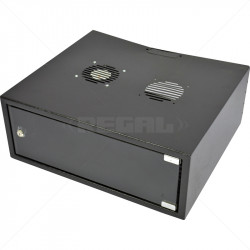 4U 500mm Solid Wall Box incl Fans and Power