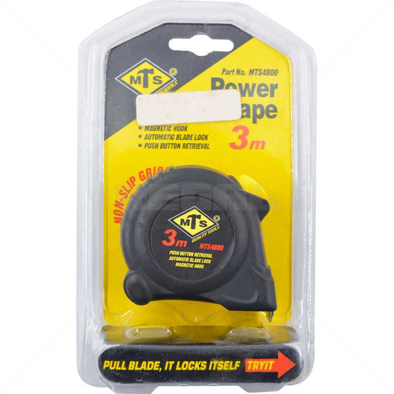 Tape Measure - MTS 3mx16mm Super Grip AU/LOC