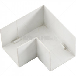PVC - 40 x 40 Flat Angle - White
