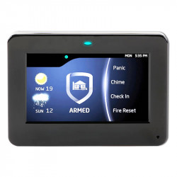 DMP Touch Screen Keypad Prox Reader Strike Relay and 4 Zones Black