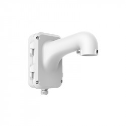 PTZ Wall Mount Bracket - White with Junction Box