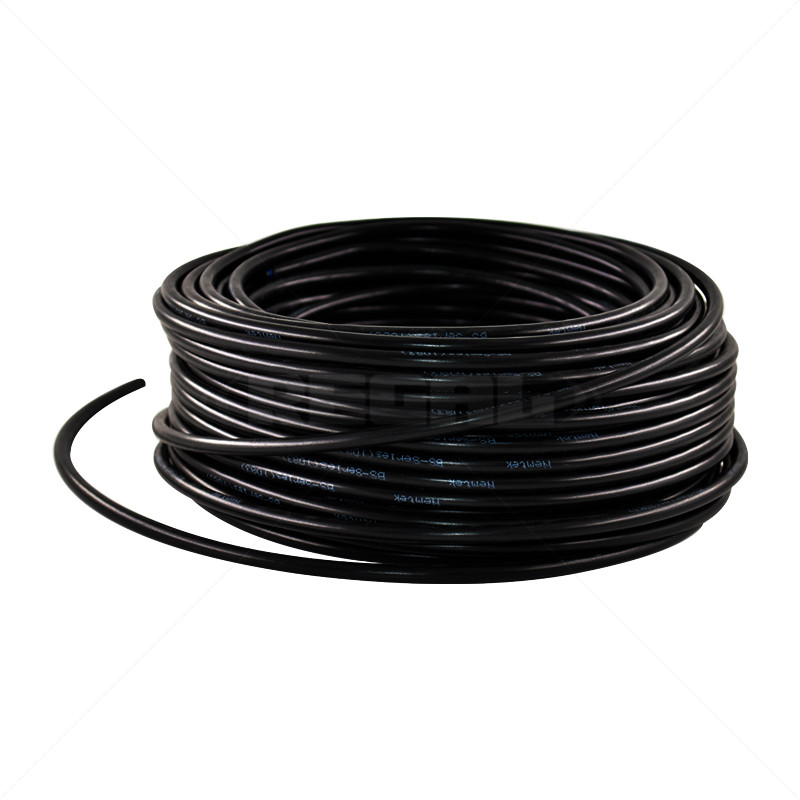 HT Cable - Aluminium Solid - Black / 100m