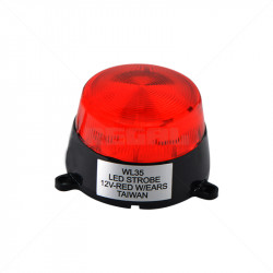 Mini Red LED Strobe 12VDC